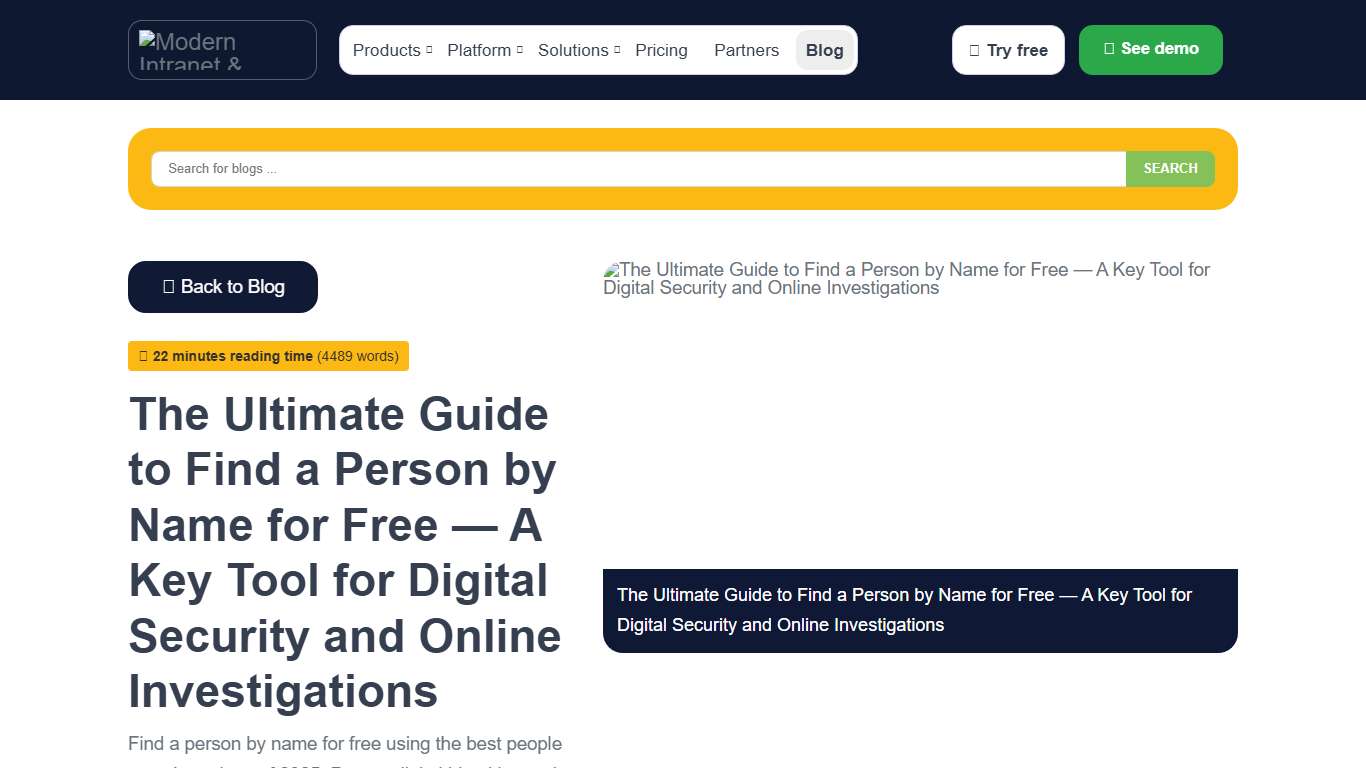 The Ultimate Guide to Find a Person by Name for Free — A Key Tool for Digital Security and Online Investigations - Insight Blog